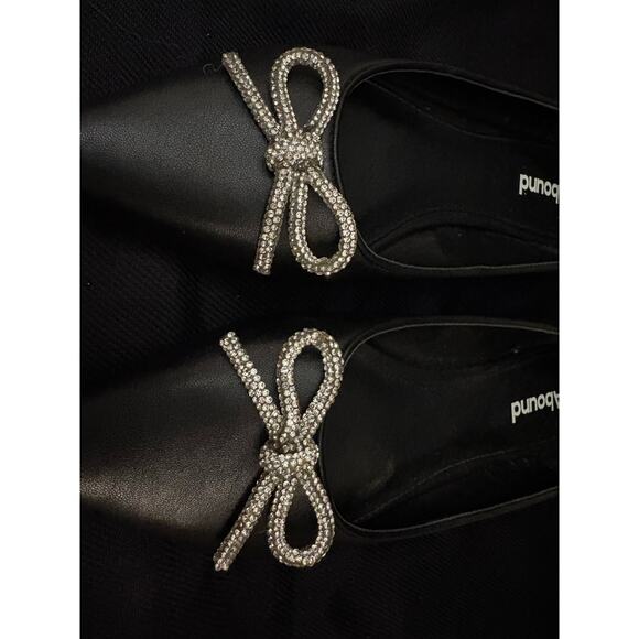 Abound Gorgi Flats Nordstrom Black Pointed Toe 8 Dark Fairy Whimsy Goth - Picture 2 of 7